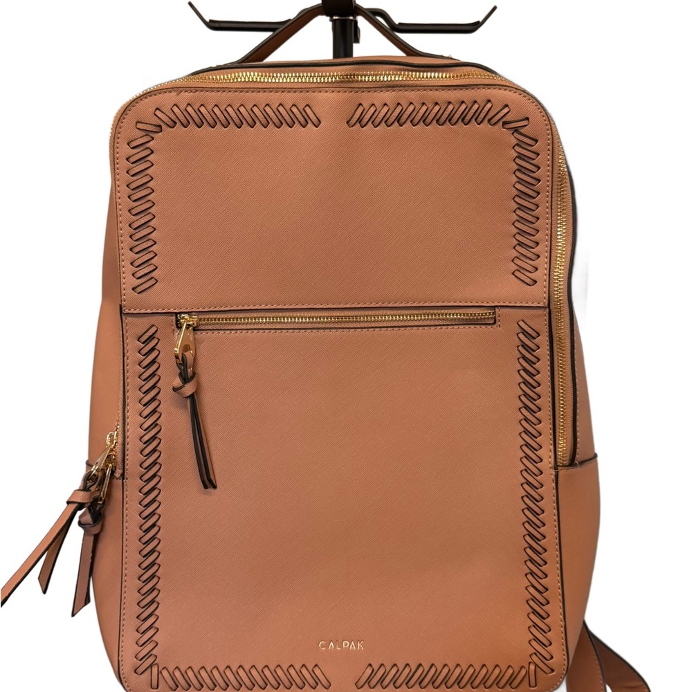 Calpak Brown Kaya Laptop Backpack